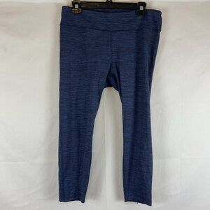 Outdoor Voices Cropped Leggings XL Blue Space Dye